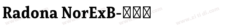 Radona NorExB字体转换